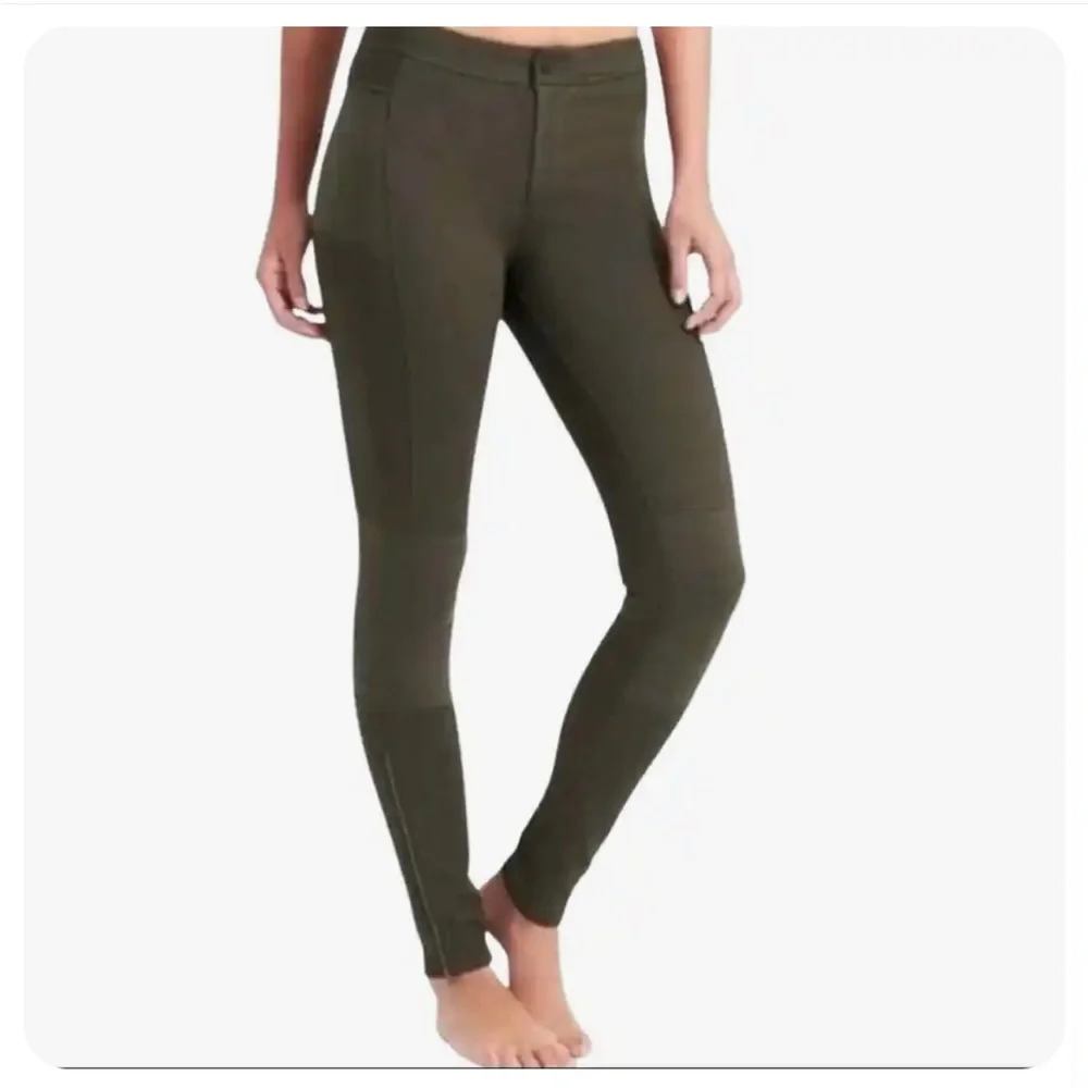 Athleta Trailsetter Ponte Motion Moto Stretchy Skinny Pant